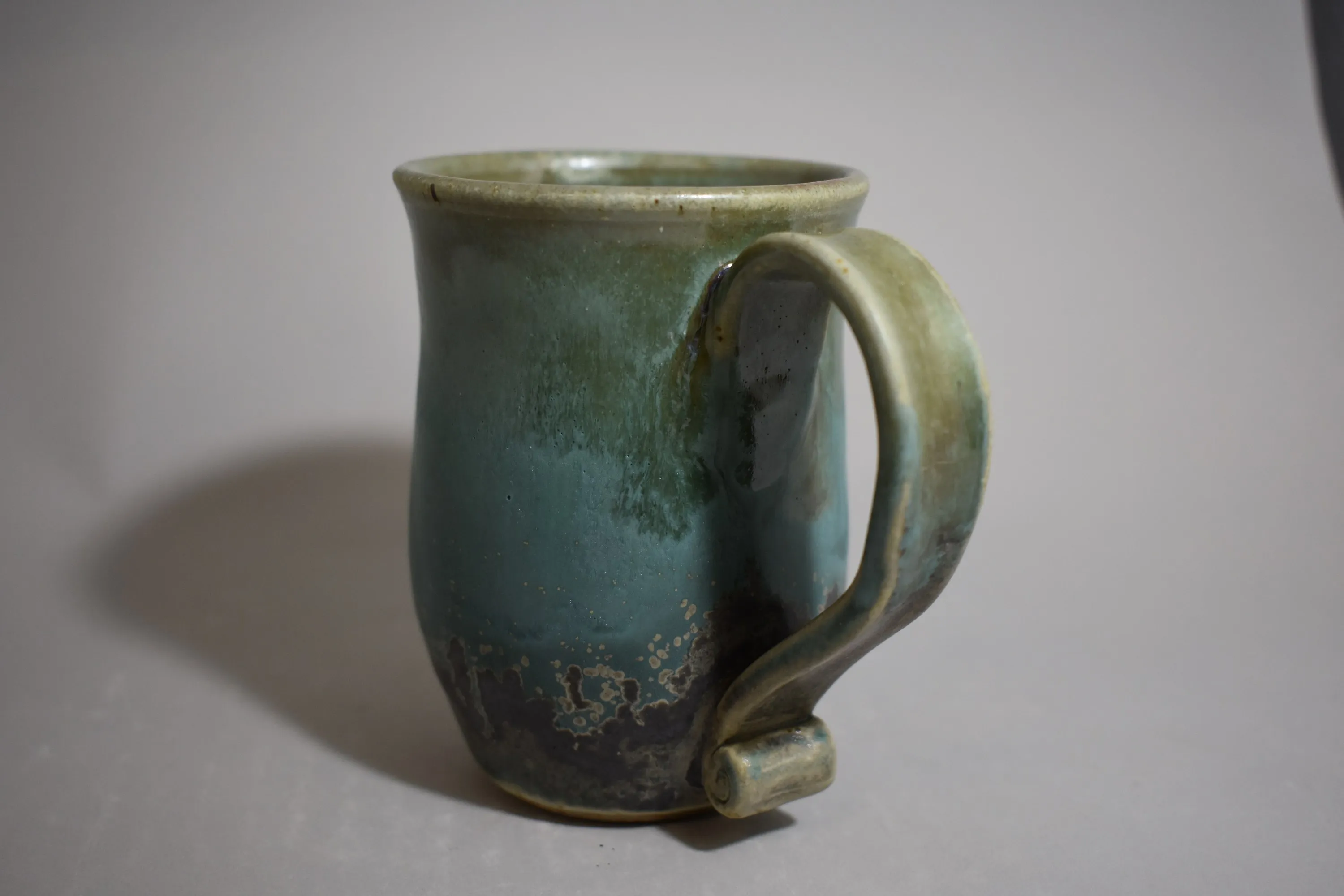 Handmade ceramic vessel with layered glaze — view 5