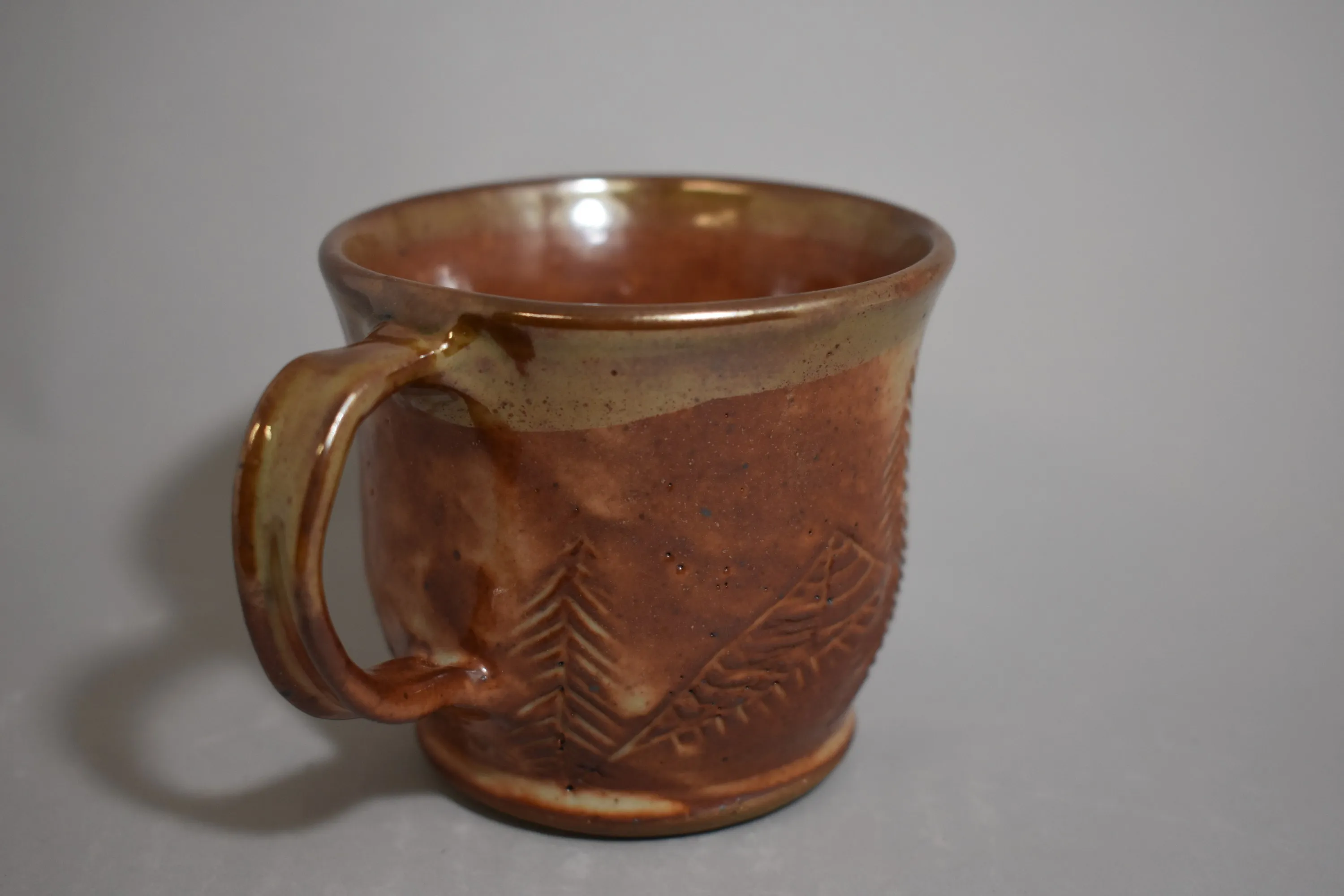 Handmade ceramic vessel with layered glaze — view 11